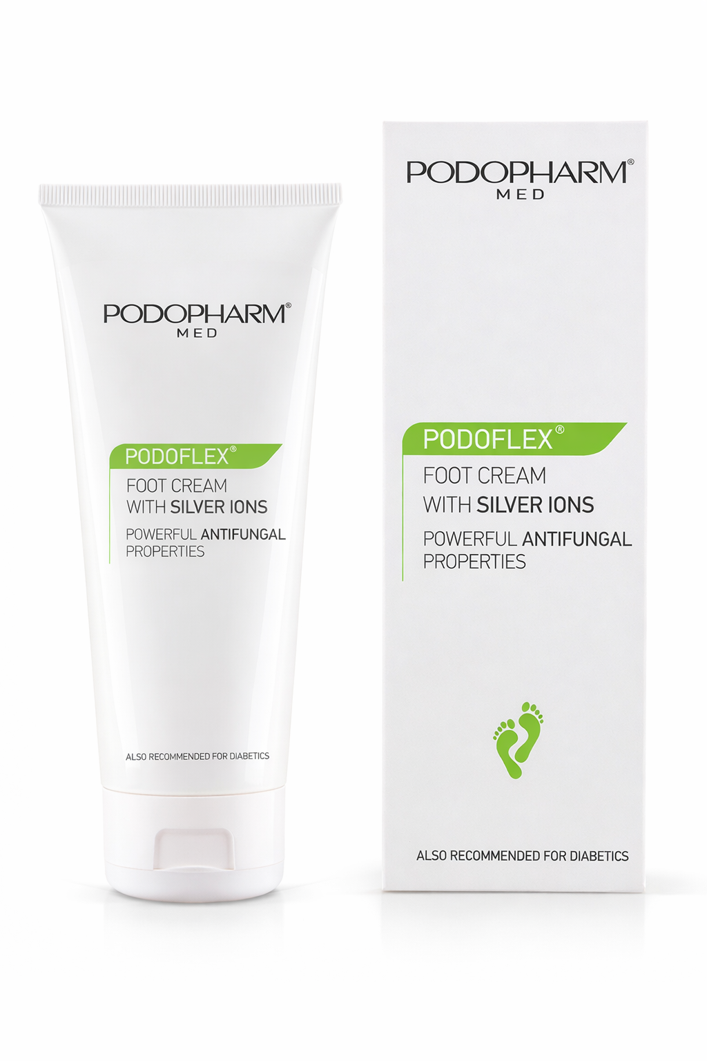 Podoflex — крем для ног с ионами серебра