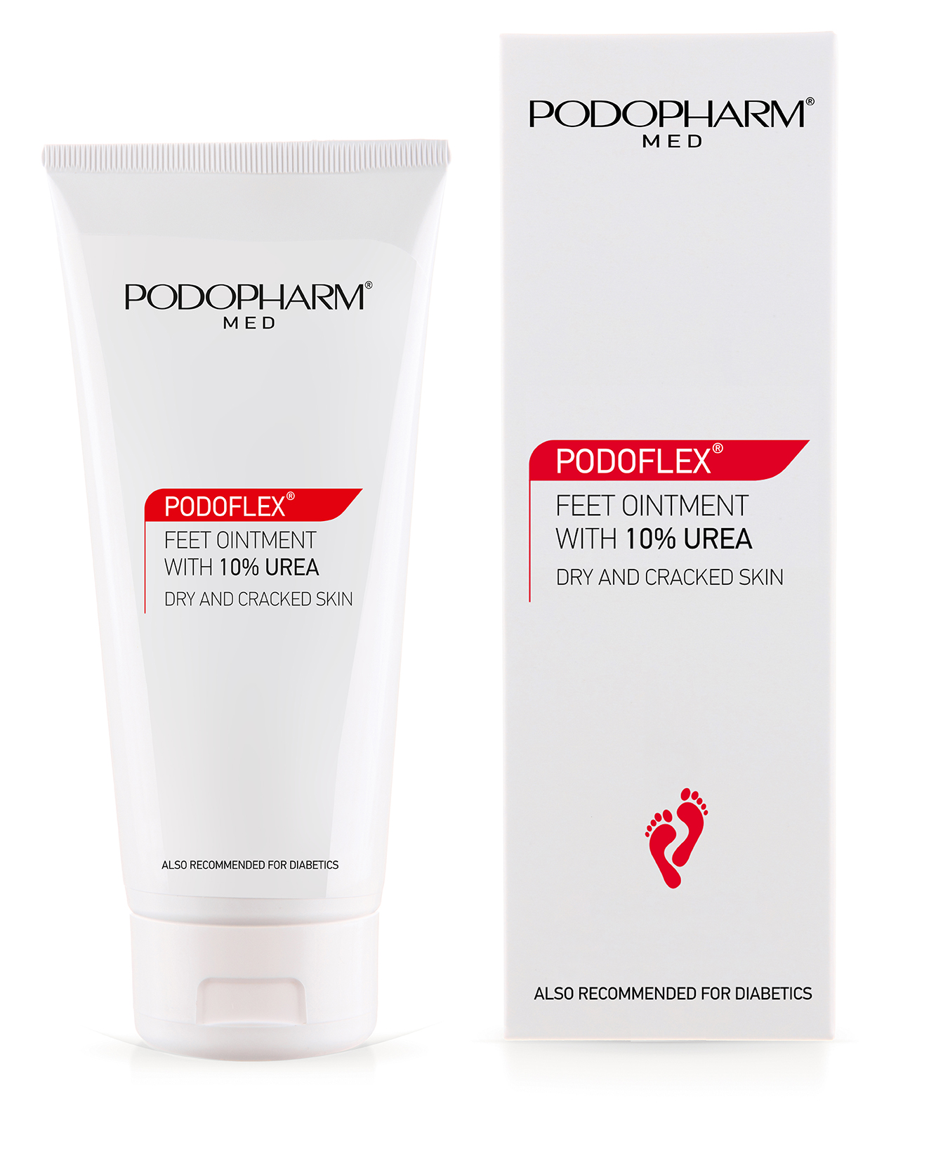 Podoflex — мазь для стоп с 10% мочевиной